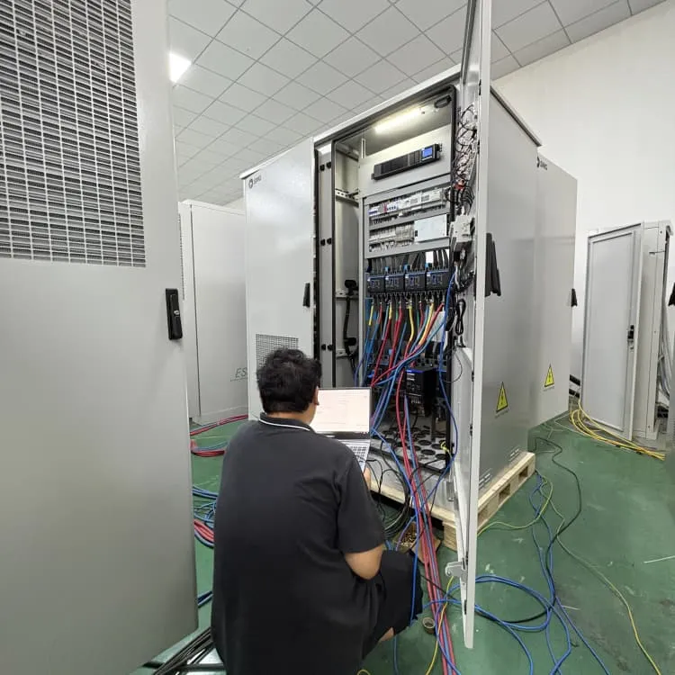 Container base station inside the distribution cabinet